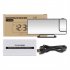 Digital Alarm Clock with 5v 1a USB Port 6 Levels Adjustable Brightness Clear LED Display Clock Black