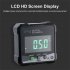 Digital Angle Finder LCD Backlight Display Cube Inclinometer CR20323V Lithium Battery Powered Table Saw Miter Protractor Woodworking Measuring Tool green DLW30 