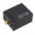 Digital Audio Decoder Amplifier Portable 3 5mm Jack Coaxial Fiber Digital To Analog Audio Aux rca L r Converter black