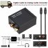 Digital Audio Decoder Amplifier Portable 3 5mm Jack Coaxial Fiber Digital To Analog Audio Aux rca L r Converter black