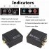 Digital Audio Decoder Amplifier Portable 3 5mm Jack Coaxial Fiber Digital To Analog Audio Aux rca L r Converter black