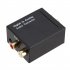 Digital Audio Decoder Amplifier Portable 3 5mm Jack Coaxial Fiber Digital To Analog Audio Aux rca L r Converter black