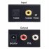 Digital Audio Decoder Amplifier Portable 3 5mm Jack Coaxial Fiber Digital To Analog Audio Aux rca L r Converter black