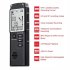 Digital Audio Voice Recorder Usb Professional 96 hour Recording Real Time Display with Wav Mp3 Player 32gb