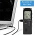 Digital Audio Voice Recorder Usb Professional 96 hour Recording Real Time Display with Wav Mp3 Player 8gb
