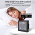 Digital Bathroom  Shower Kitchen Clock Timer Alarm Waterproof Temperature Humidity Clock black