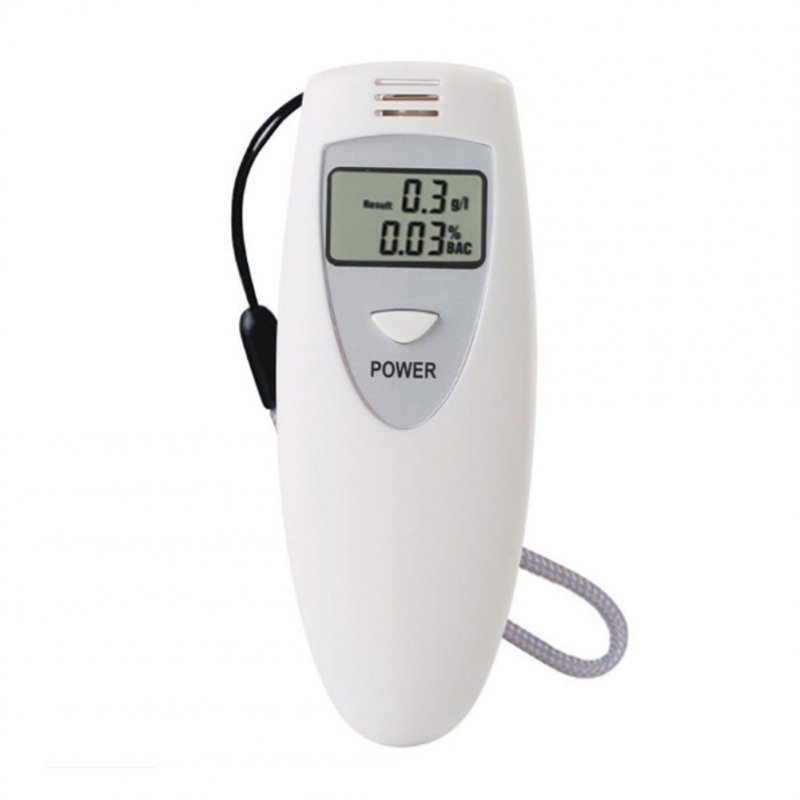 Digital Breathalyzer Portable Blowing Type Tester Lcd Screen Display Breath Tester Automatic Power Off as picture show