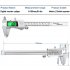 Digital Caliper  0 6inch Vernier Caliper with LCD Screen  High Accuracy Metal Shell Electronic Micrometer Caliper