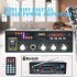 Digital Car Amplifier Kinter T1 Bluetooth Player 2x 25W DC12V 220V Karaoke Input 