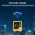 Digital Clock Day Date Temperature Display Digital Alarm Clock With LCD Screen Touch Control WIFI Clock Automatic Weather Update White