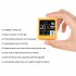 Digital Clock Day Date Temperature Display Digital Alarm Clock With LCD Screen Touch Control WIFI Clock Automatic Weather Update yellow