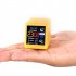 Digital Clock Day Date Temperature Display Digital Alarm Clock With LCD Screen Touch Control WIFI Clock Automatic Weather Update yellow