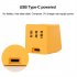 Digital Clock Day Date Temperature Display Digital Alarm Clock With LCD Screen Touch Control WIFI Clock Automatic Weather Update yellow