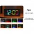 Digital Clock Large LED Number Time Display Clock Dynamic RGB Color Changing Electronic Clocks with 3 Weekday Modes Black