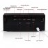 Digital Clock Large LED Number Time Display Clock Dynamic RGB Color Changing Electronic Clocks with 3 Weekday Modes Black