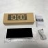 Digital Clock Large LED Number Time Display Clock Dynamic RGB Color Changing Electronic Clocks with 3 Weekday Modes Black