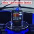 Digital Clock Smart WIFI LED Clock Automatic Update Time Calendar Digital Display RGB Tabletop Clock Home Decorations black