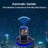 Digital Clock Smart WIFI LED Clock Automatic Update Time Calendar Digital Display RGB Tabletop Clock Home Decorations black
