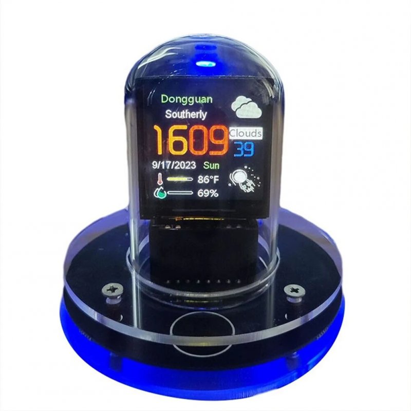 Digital Clock Smart WIFI LED Clock Automatic Update Time Calendar Digital Display RGB Tabletop Clock Home Decorations black