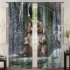Digital Elephant Printing Curtains Decorative Windows Hanging Drapes  Ethnic Tapestry Curtains Room Darkening Panels For Living Room 137 215cm  single piece 
