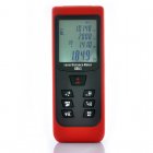 Digital Laser Distance Meter   distance  area and volumetric measuring  0 05 to 40 meters  tilt sensor at plus or minus 45 degrees  