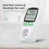 Digital Lcd Energy Power Wattmeter  Meter Wattage Analyzer Electricity Outlet Power Monitor FR plug