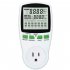 Digital Lcd Energy Power Wattmeter  Meter Wattage Analyzer Electricity Outlet Power Monitor FR plug