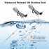 Digital Lcd Thermometer With Dual Stainless Steel Probes Timer Alarm 328ft For Cooking Grilling Smoker Grill Oven Black with orange backlight