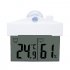 Digital Lcd Window Thermometer Hygrometer Indoor Outdoor Weather Humidity Meter With Suction Cup as picture show