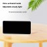 Digital Led Alarm Clock Voice Control Battery USB Dual Power Adjustable Brightness Mute For Teens Bedrooms Bedside Black   colorful