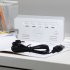 Digital Led Alarm Clock Voice Control Battery USB Dual Power Adjustable Brightness Mute For Teens Bedrooms Bedside Black   colorful