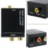 Digital Optical Coax to Analog RCA Audio Converter Adapter with Fiber Cable Host   USB cable   fiber optic cable