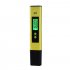 Digital PH  Meter Lcd Tester With Backlight Button Portable Hydroponics Aquarium Water Pocket Test  Pen yellow