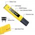 Digital PH  Meter Lcd Tester With Backlight Button Portable Hydroponics Aquarium Water Pocket Test  Pen yellow