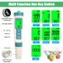 Digital PH Tester 7 In 1 TDS EC ORP Temp PH Meter Test Water Quality Monitor PH Tester For Household Drinking Hydroponics ph129bl  without battery 