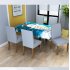 Digital Printing Stretch Chair Cover Dining Table Cover Home Kitchen Christmas Decoration Chair cover is a single package