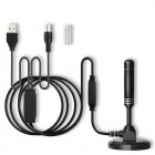Digital TV Antenna Hdtv with Amplifier 3600 Mile Range Indoor Outdoor Amplified Antenna Black