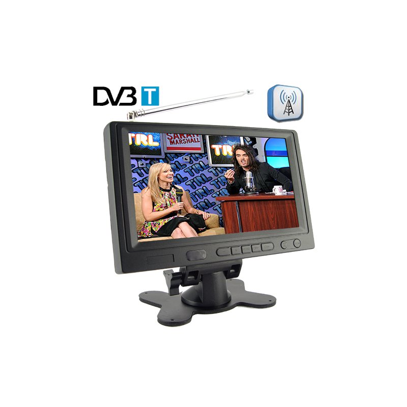 DVB-T Digital TV and Analog TV In-Car LCD Receiver (7 Inch)