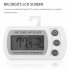 Digital Thermometer Lcd Screen Ipx3 Waterproof Refrigerator Fridge Freezer Room Temperature Meter With Hook White