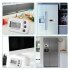 Digital Thermometer Lcd Screen Ipx3 Waterproof Refrigerator Fridge Freezer Room Temperature Meter With Hook White