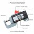 Digital Thickness Gauge  0 5 Inch 12 7mm  Resolution 0 0005  0 01mm  Inch Millimeter Conversion Thickness Gauge Measuring Tool For Paper  PU Leather  Metal Plat