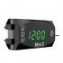 Digital Time Clock Thermometer Voltmeter 3 in 1 Led Electronic Watch 12v Ip67 Waterproof Green Light