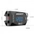 Digital Time Clock Thermometer Voltmeter 3 in 1 Led Electronic Watch 12v Ip67 Waterproof Green Light