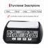 Digital Timer Digital Chess Race Timer 3 in 1 Multi Function Timers Professional Chess Clock Timer Portable Timer Orange