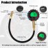 Digital Tire Pressure Gauge 255PSI Professional Accuracy LCD Display Air Pressure Gauge For Trucks Cars RVs black