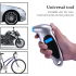 Digital Tire Pressure Gauge Backlit Lcd Handheld Multifunctional Tire Pressure Gauge For Cars Trucks Bicycles silver