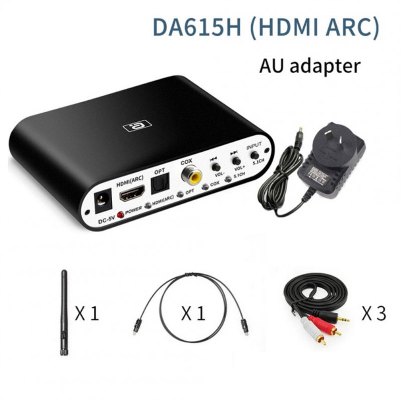 Digital To Analog Audio Converter Optical USB Flash Drive Playback Transmitter