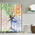Digital Tree Printing Shower  Curtain Waterproof Cloth Fabric Bathroom Decor 150 180cm