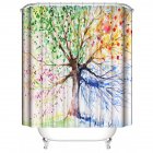 Digital Tree Printing Shower  Curtain Waterproof Cloth Fabric Bathroom Decor 180 200cm
