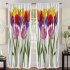 Digital Tulip Printing Blackout Curtain For Living Room Bedroom Drapes 137 230cm  single piece 